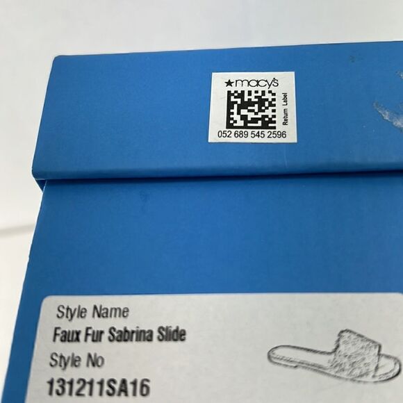 Jack Rogers Faux Fur Sabrina Slide Sandal Black Size 7- NIB - Picture 7 of 7